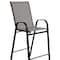 Flash Furniture 2PK Gray Outdoor Barstools with Flex Material 2-JJ-092H-GR-GG - alternate 5